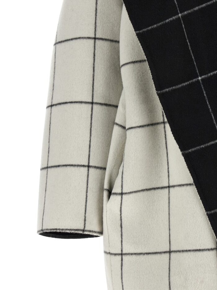 TOTEME ' Windowpane Hoodie' Revrsibile Coat
