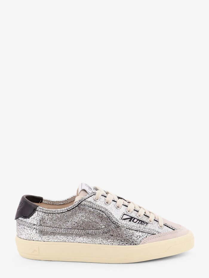 autry windscape low silver leather sneakers Autry Windscape Low Silver Leather Sneakers