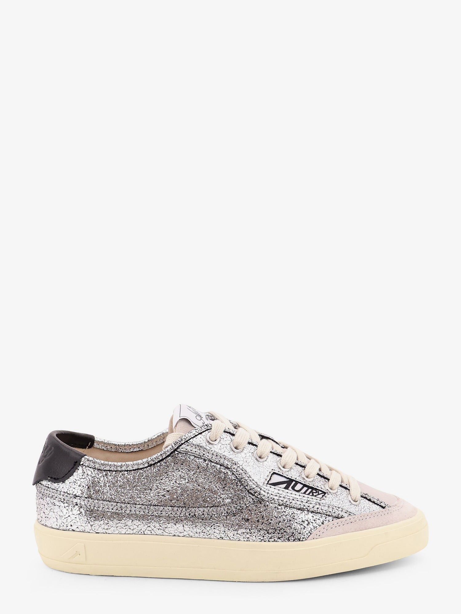 Autry Windscape Low Silver Leather Sneakers