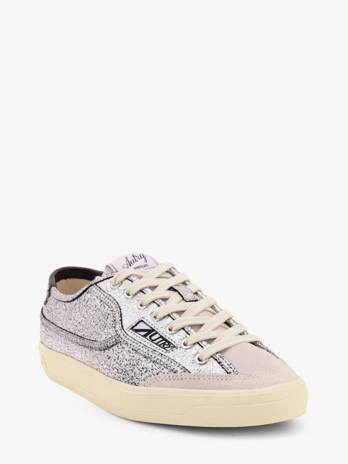 Autry Windscape Low Silver Leather Sneakers