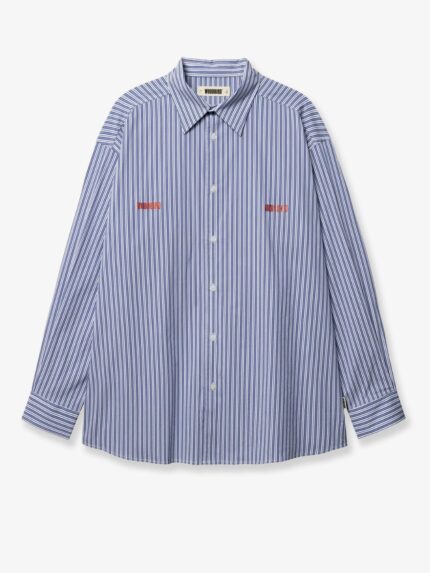 WOODBIRD Brooks Lion Cotton Blend Shirt
