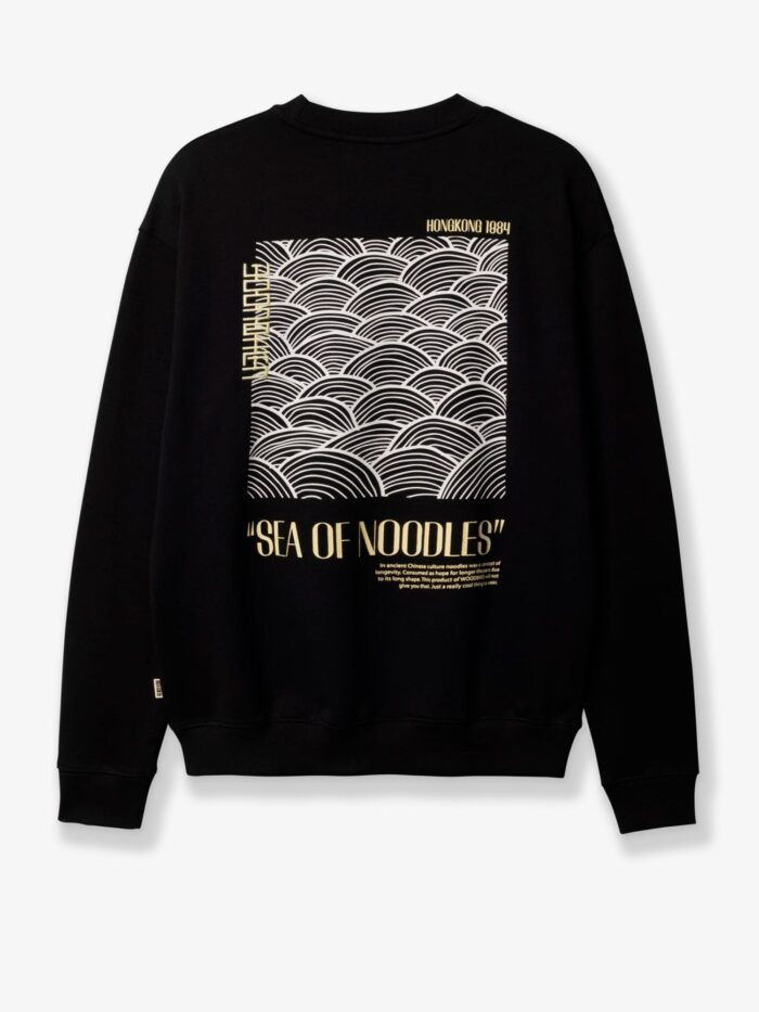 WOODBIRD Cotton Sweater With Front Logo Print