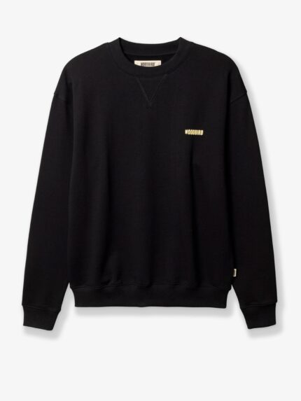 WOODBIRD Cotton Sweater With Front Logo Print