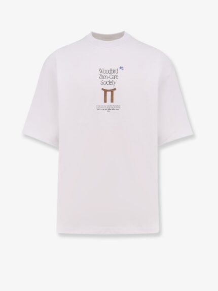 WOODBIRD Organic Cotton T-shirt With Logo Print