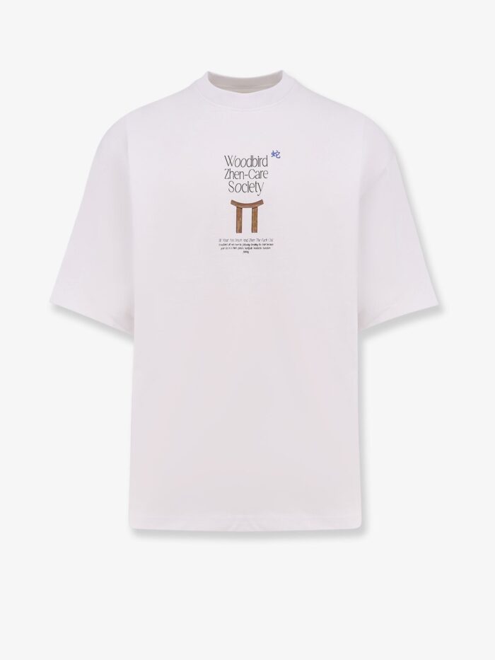 WOODBIRD Organic Cotton T-shirt With Logo Print