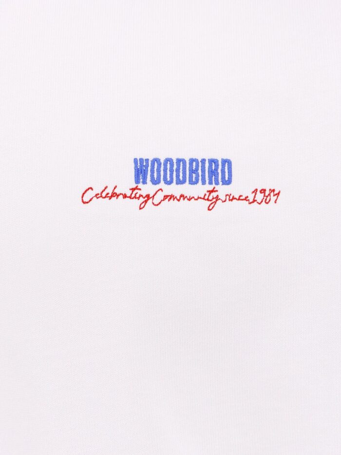 WOODBIRD Organic Cotton T-shirt With Logo Print