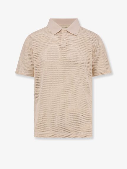 WOODBIRD Perforated Cotton Polo Shirt