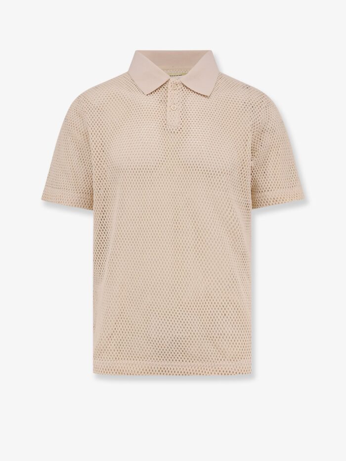 WOODBIRD Perforated Cotton Polo Shirt