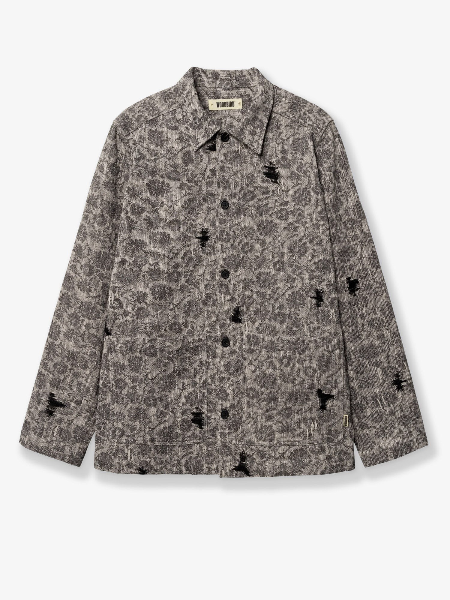 WOODBIRD Shirt Jacket With Melange Inlay