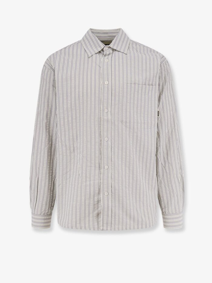 WOODBIRD Striped Cotton Blend Shirt