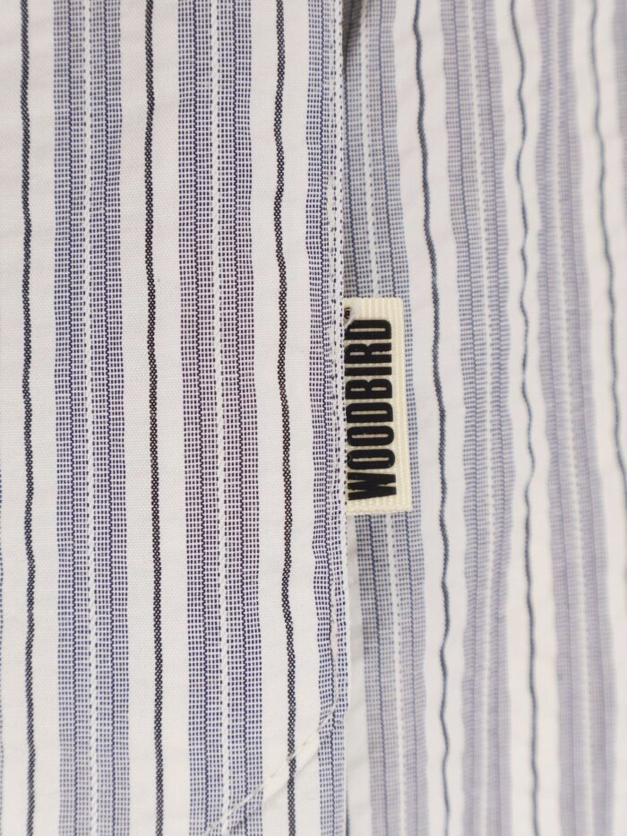 WOODBIRD Striped Cotton Blend Shirt