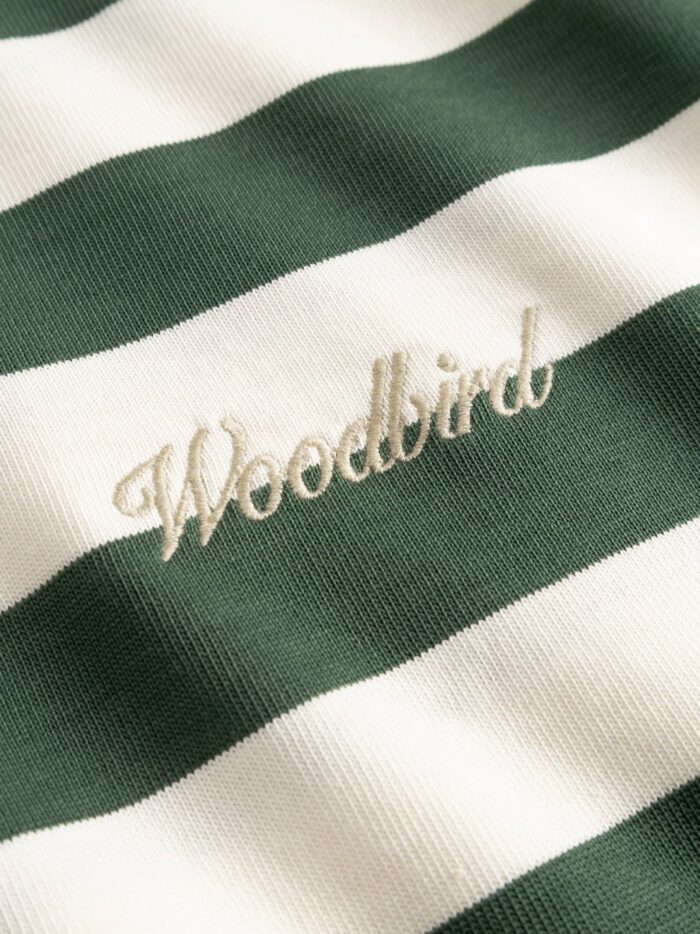 WOODBIRD Wbbeam Stripe Tee Organic Cotton T-shirt