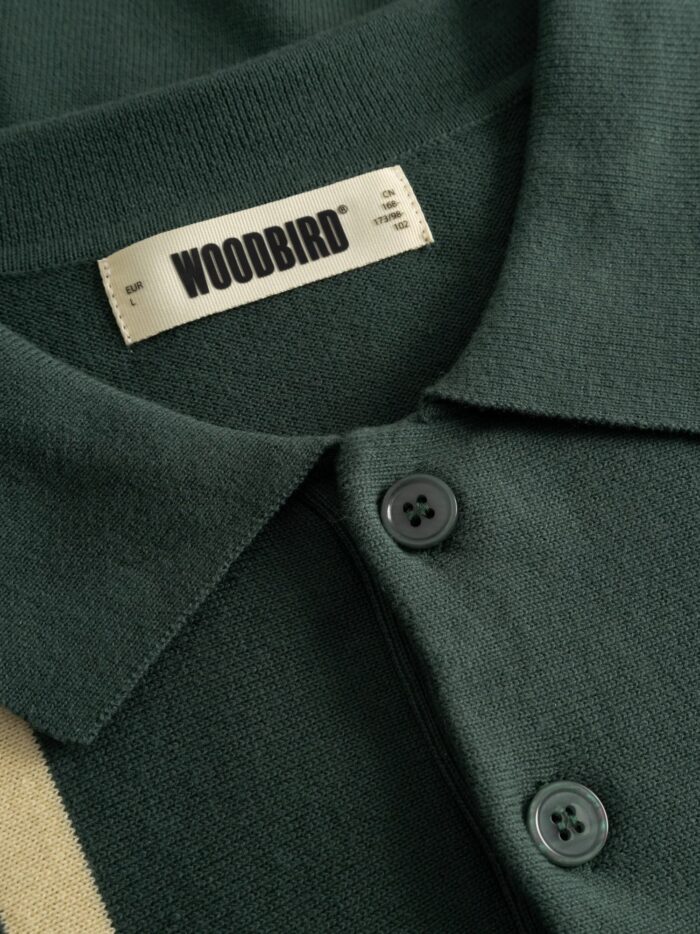 WOODBIRD WBdom Grand Polo Cotton Polo Shirt With Striped Pattern