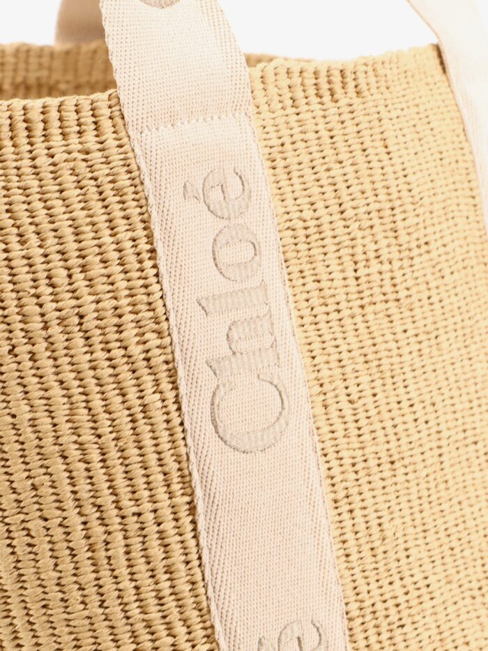 Chloe' Woody Rafia Shoulder Bag
