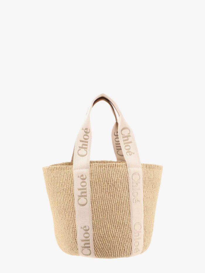 Chloe' Woody Rafia Shoulder Bag