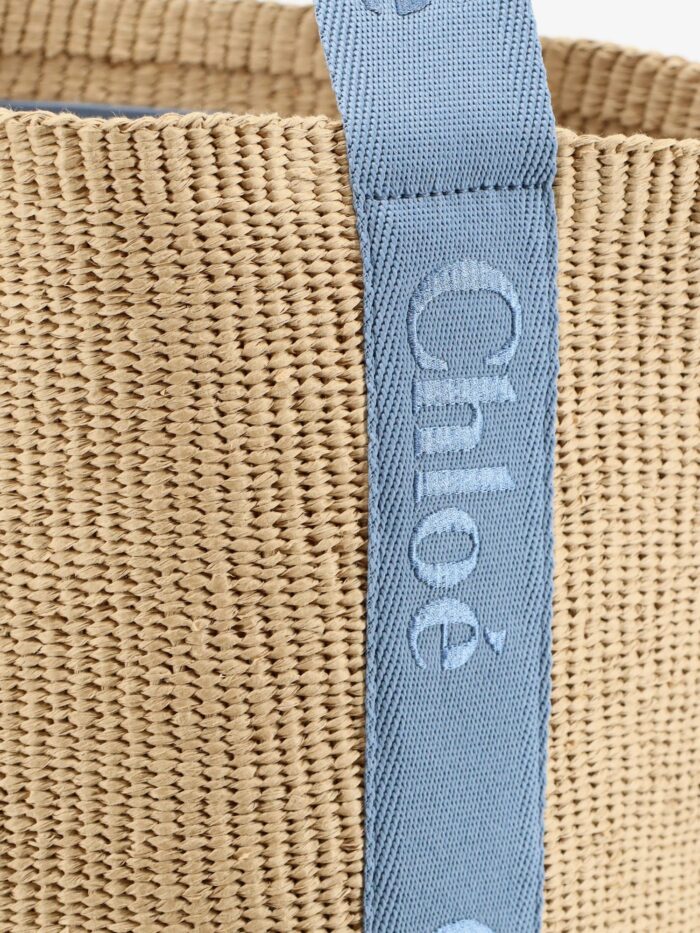 Chloe' Woody Raffia Shoulder Bag