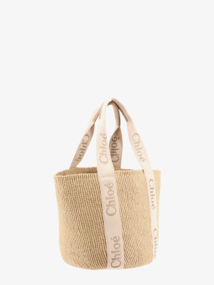 Chloe' Woody Rafia Shoulder Bag
