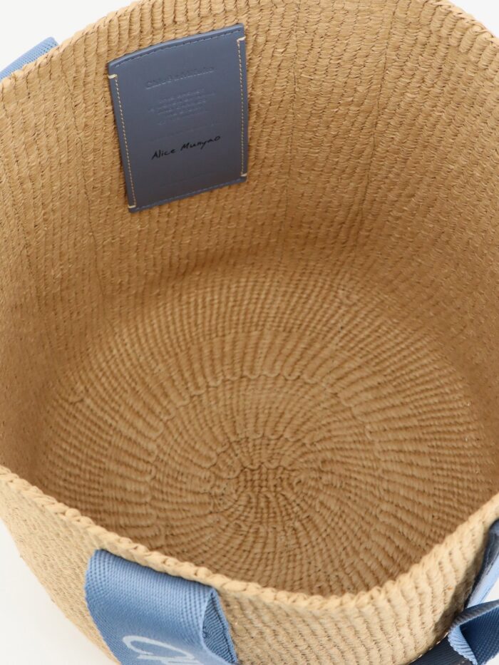 Chloe' Woody Raffia Shoulder Bag