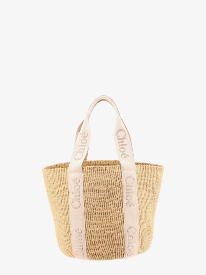Chloe' Woody Rafia Shoulder Bag