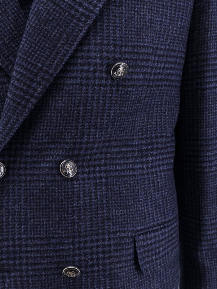 Brunello Cucinelli Wool And Cashmere Blend Suit With Prince Of Wales Pattern