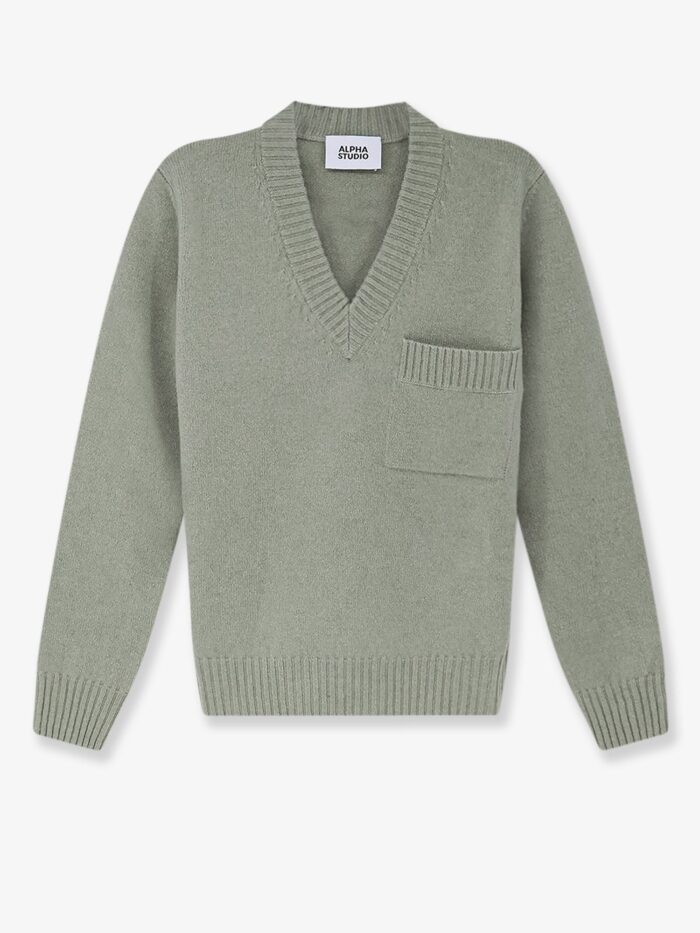 alpha studio wool and cashmere blend sweater ALPHA-STUDIO Wool And Cashmere Blend Sweater