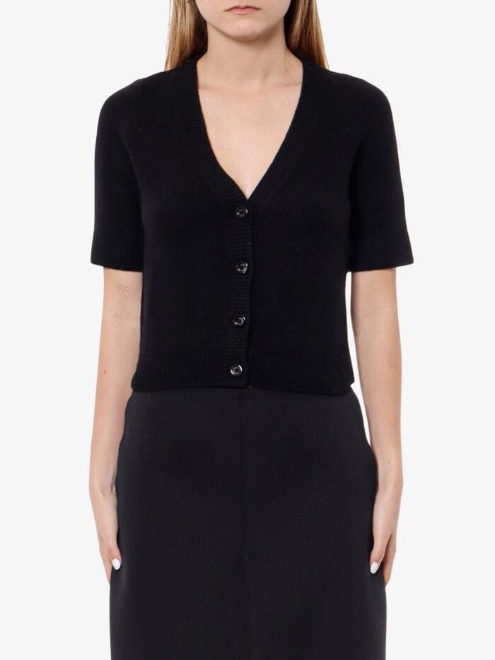 Wool And Cashmere Cardigan With Gucci Intarsia