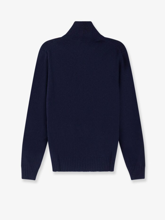 ALPHA-STUDIO Wool And Cashmere Half-zip Cardigan