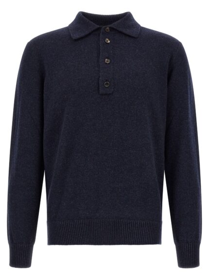 Zegna Wool And Cashmere Polo Shirt