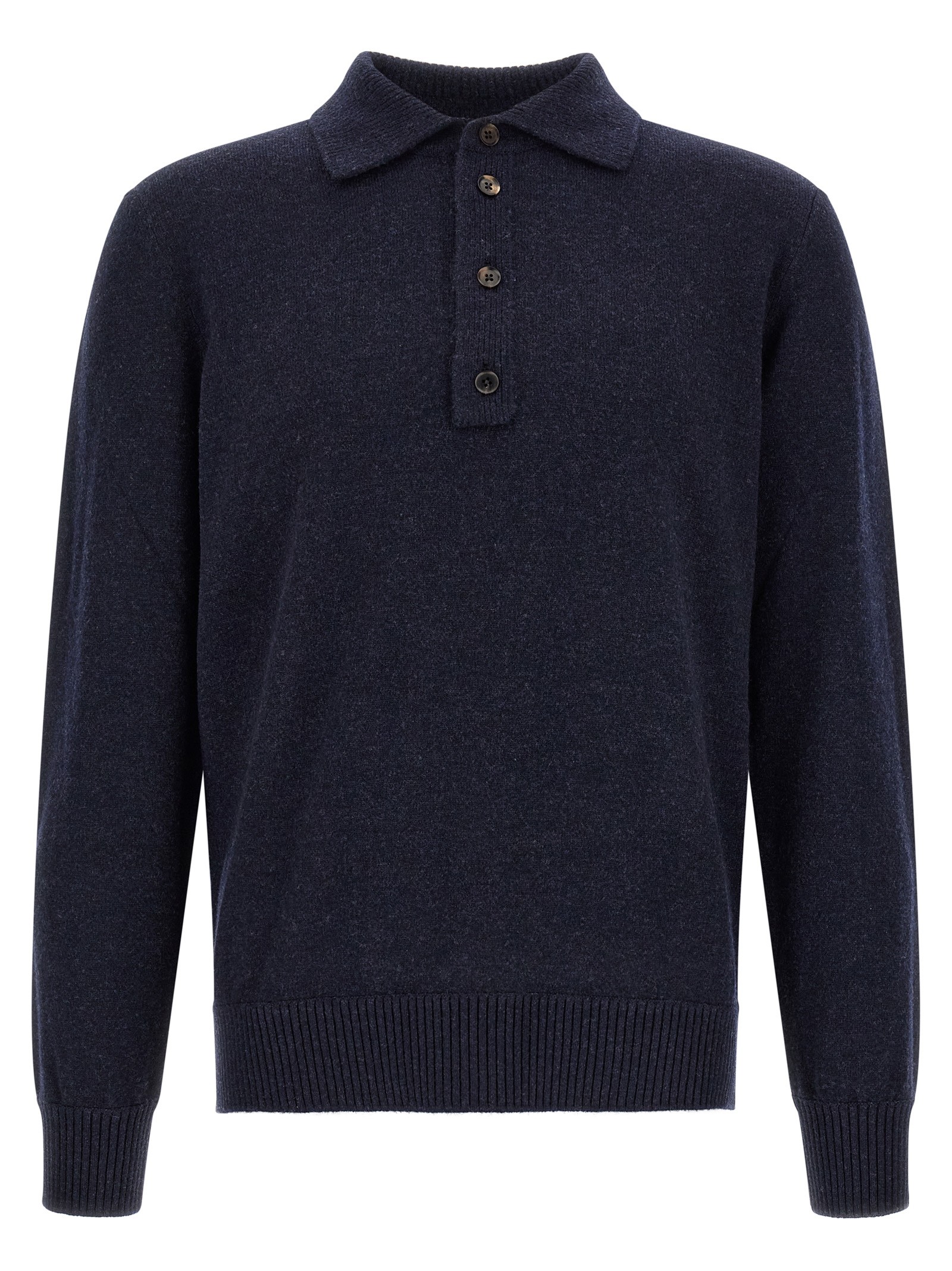 Zegna Wool And Cashmere Polo Shirt