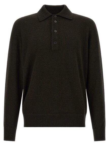 Zegna Wool And Cashmere Polo Shirt