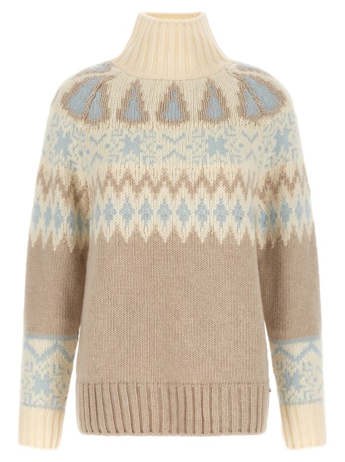 Herno Wool And Cashmere Sweater With Intarsia