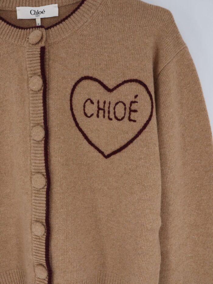 CHLOE' Wool And Cashmere Wool Cardigan