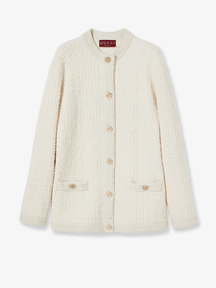 gucci wool and cotton blend cardigan Gucci Wool And Cotton Blend Cardigan