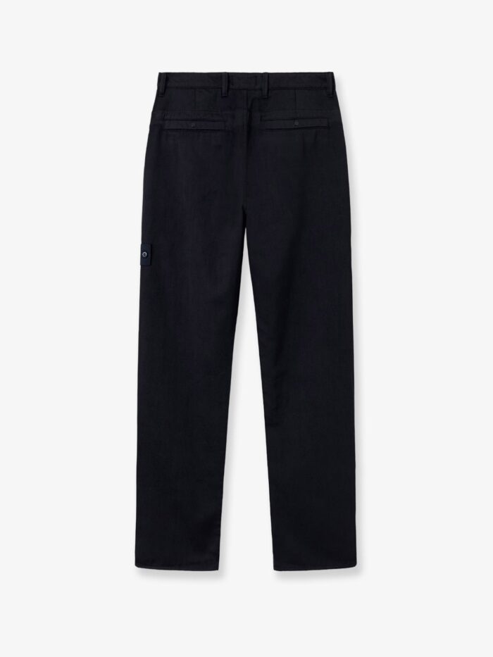 Stone Island Wool And Cotton Blend Trousers