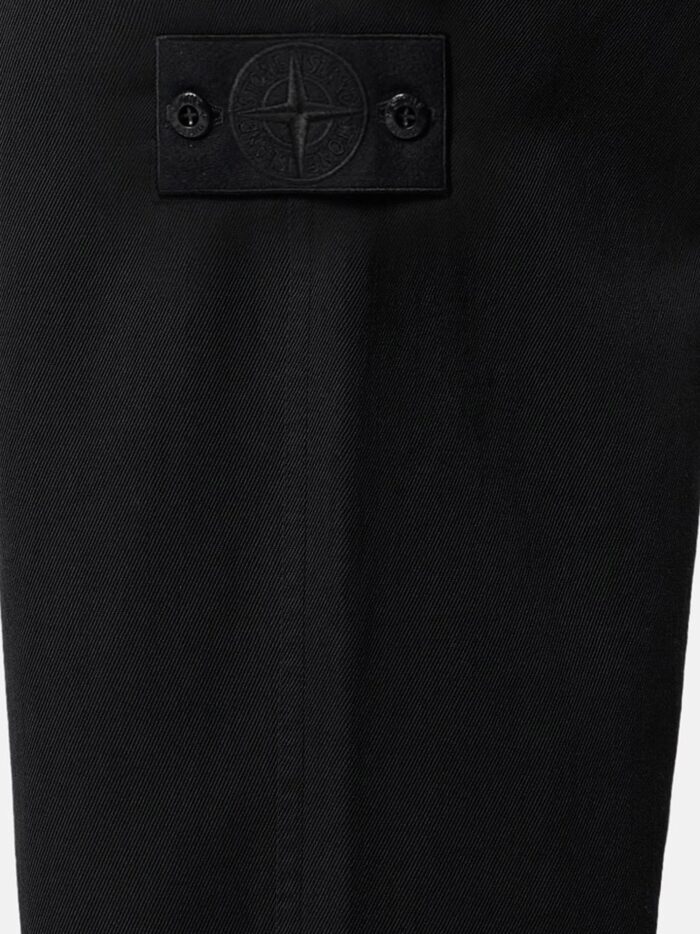 Stone Island Wool And Cotton Blend Trousers