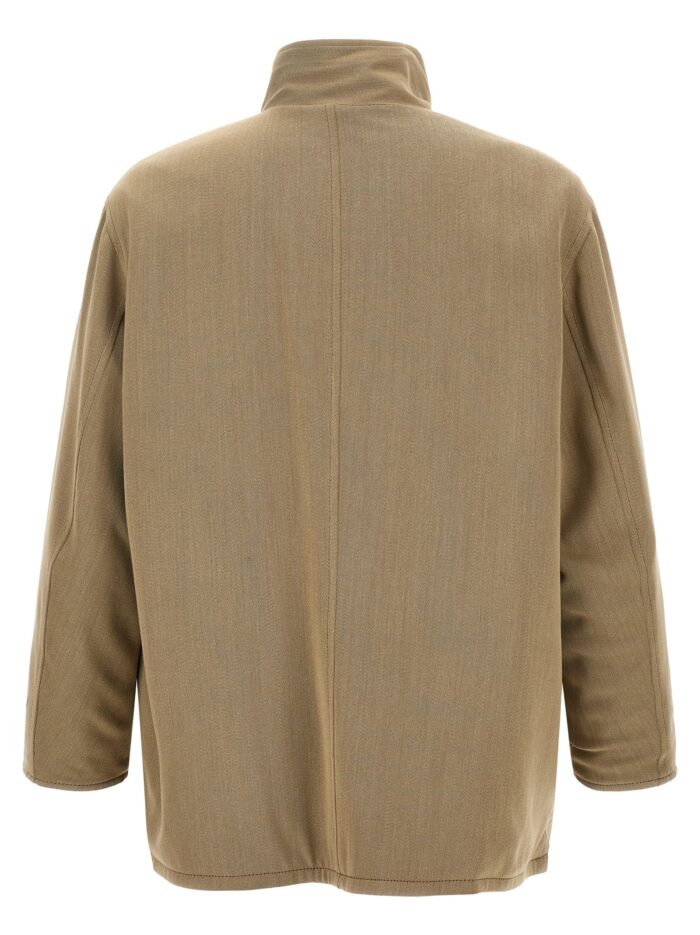 AURALEE Wool And Leather Reversible Jacket