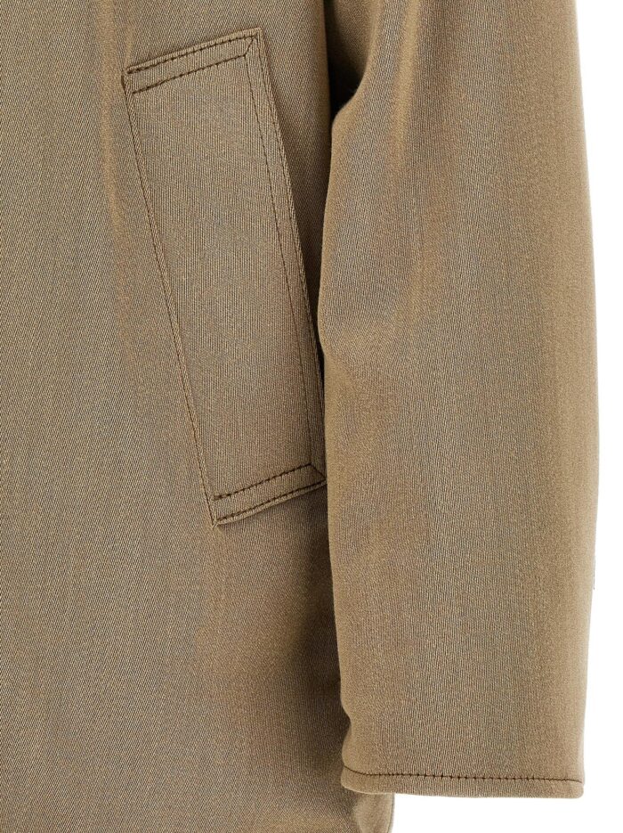 AURALEE Wool And Leather Reversible Jacket