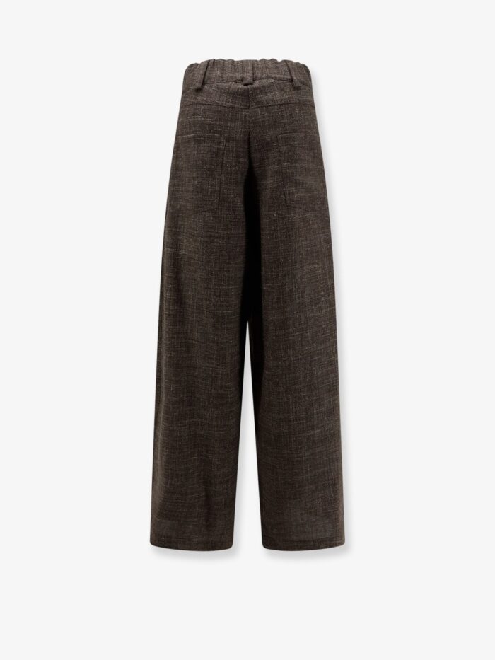 Alysi Wool And Linen Blend Trousers