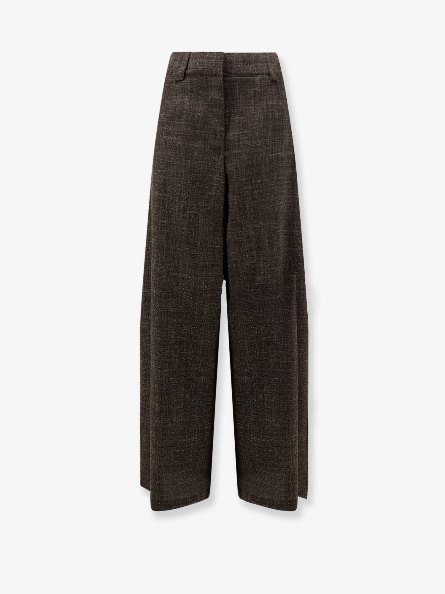 ALYSI Wool And Linen Blend Trousers