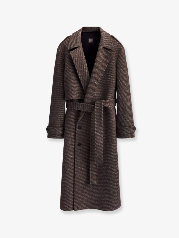 Dior Wool And Silk Blend Natté Coat