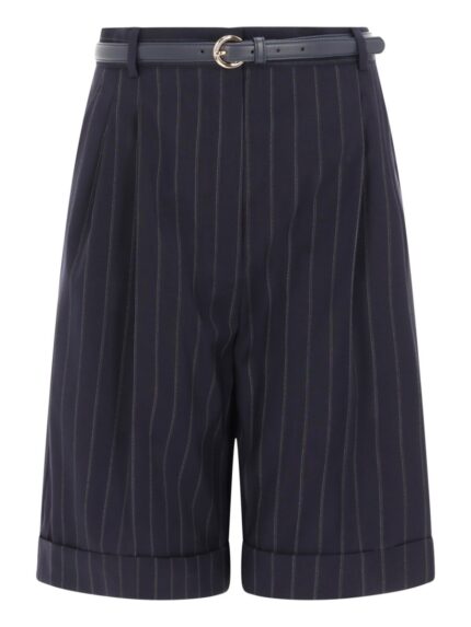 Max Mara WOOL BERMUDA SHORTS WITH BELT