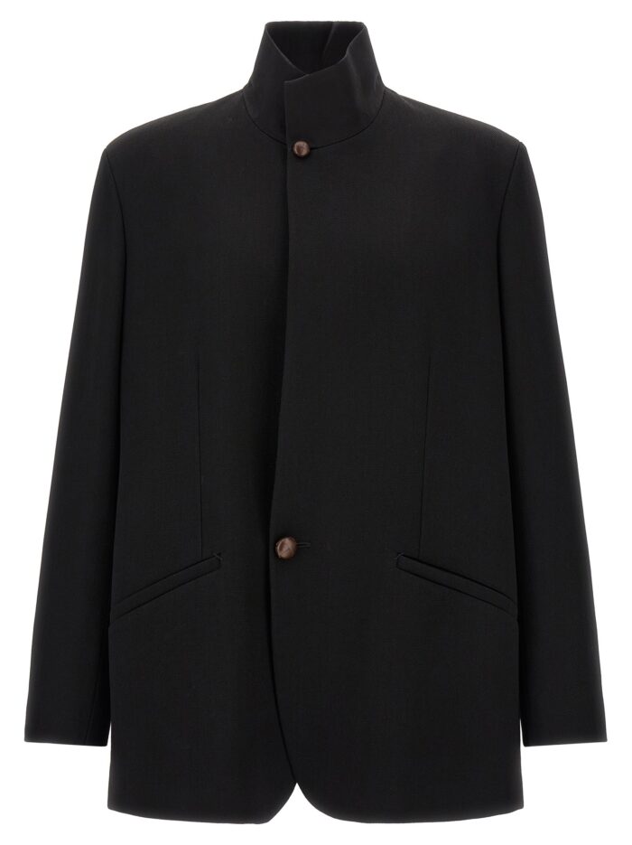 zegna wool blazer with buttons Zegna Wool Blazer With Buttons