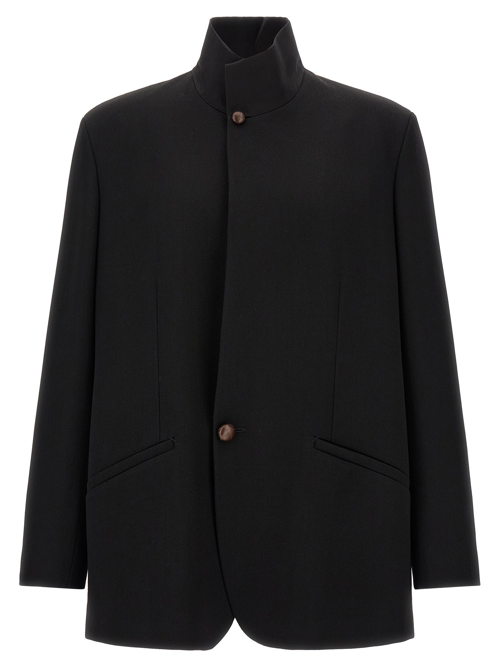 Zegna Wool Blazer With Buttons