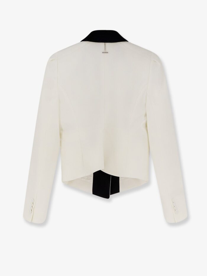 Alexander Mcqueen Wool Blazer With Satin Lapel