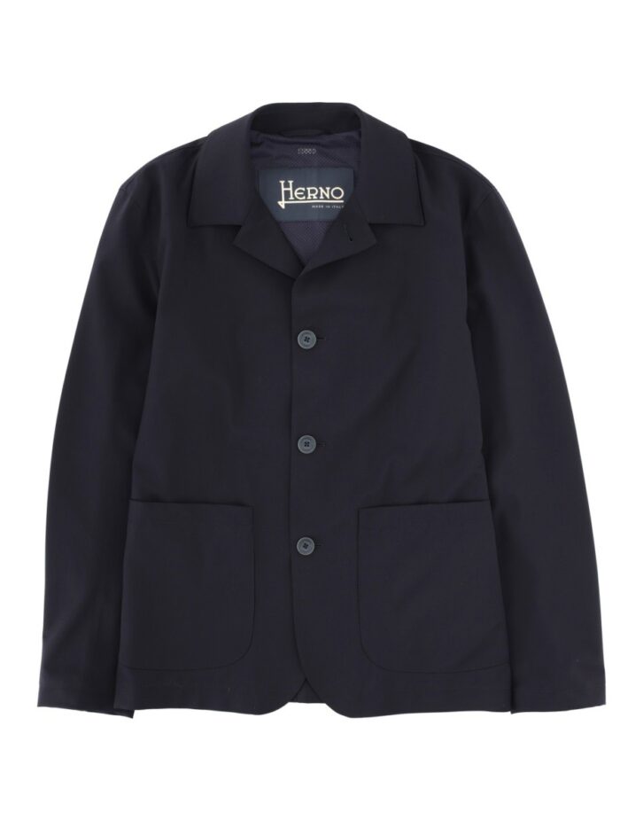 herno wool blend blazer Herno Wool Blend Blazer