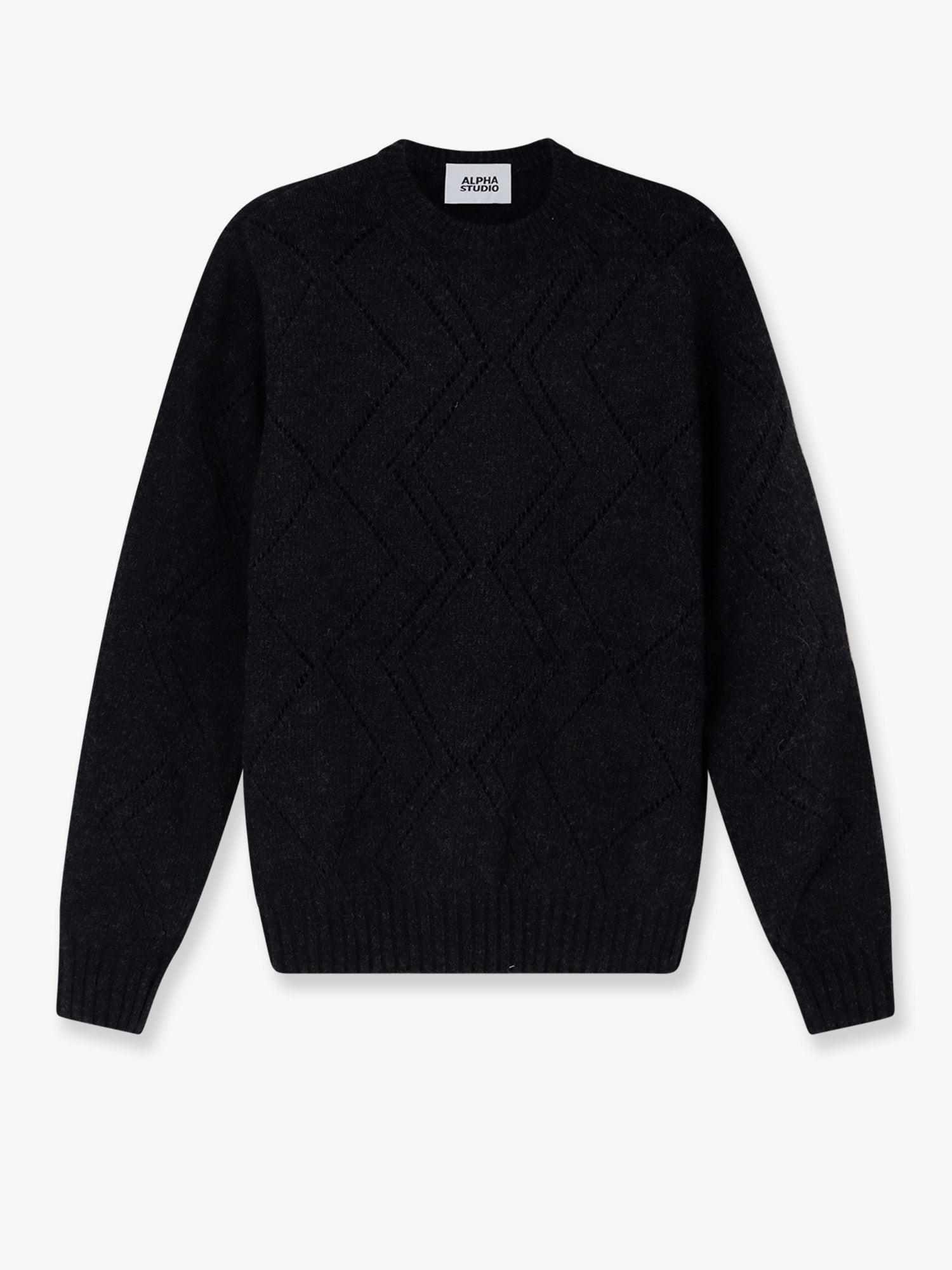 ALPHA-STUDIO Wool-blend Crew-neck Sweater
