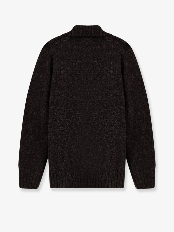ALPHA-STUDIO Wool Blend Ribbed Collar Sweater