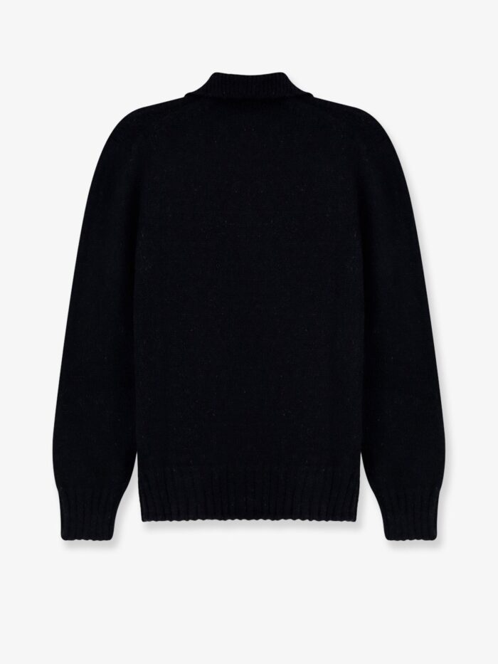 ALPHA-STUDIO Wool Blend Ribbed Collar Sweater
