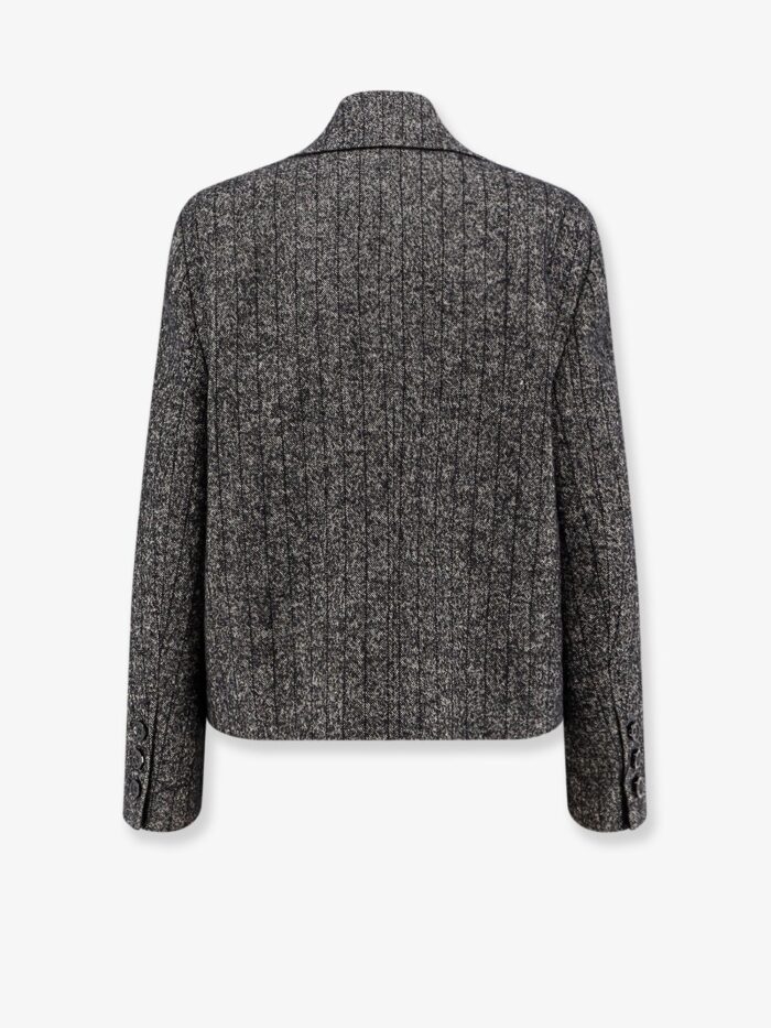 Dolce & Gabbana Wool Blend Striped Double-breasted Blazer