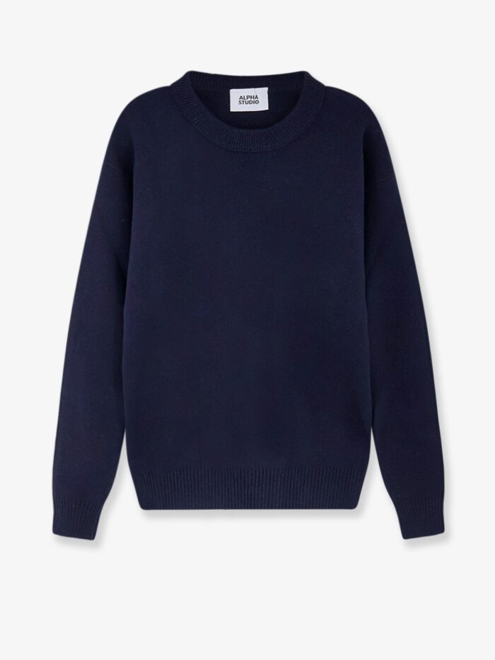 alpha studio wool blend sweater ALPHA-STUDIO Wool Blend Sweater